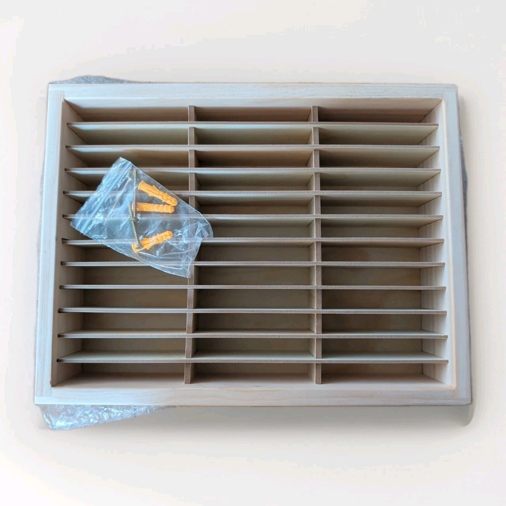 Waratah Designs Cassette Tape Storage Rack, 36-slot Wood 36 Slot, Natural Unfini